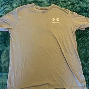 olive green underarmour freedom shirt